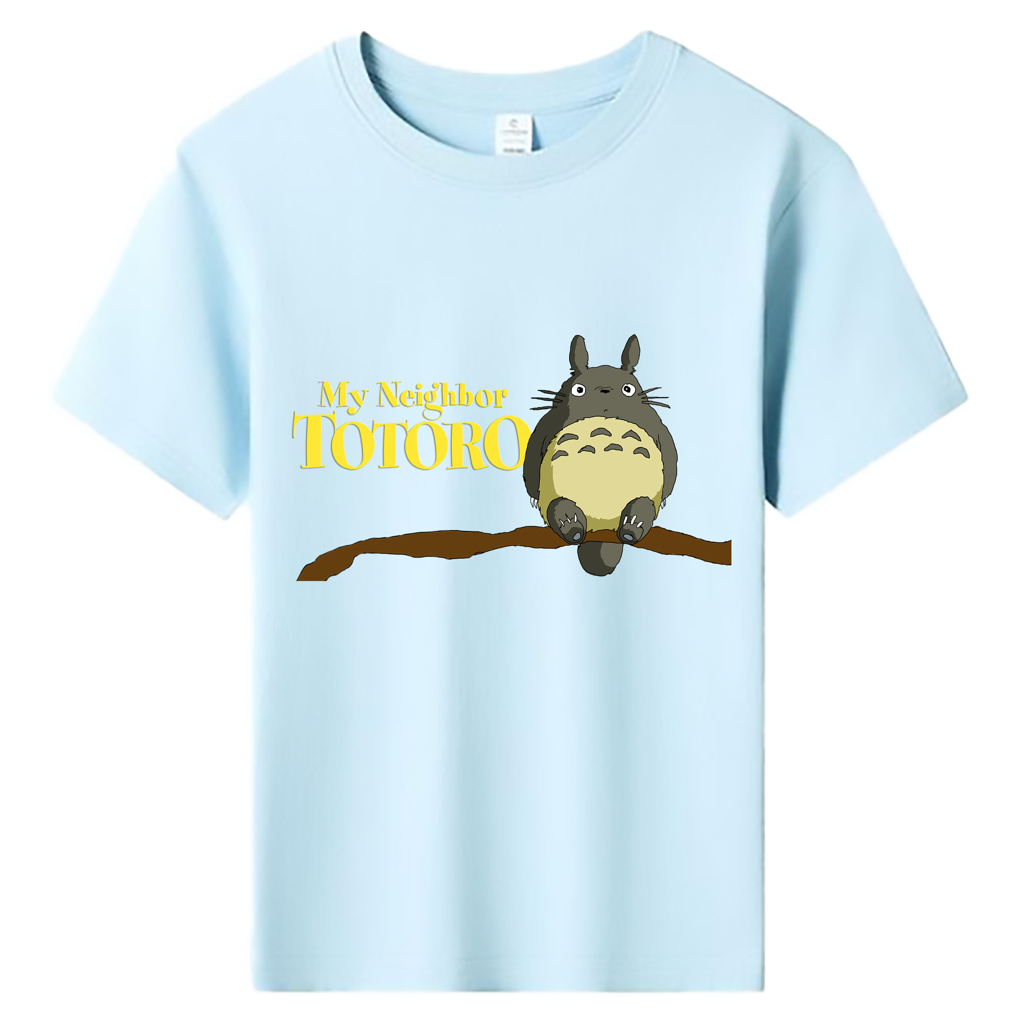 （画像用） となりのトトロ 草壁メイ 草壁サツキ My Neighbor Totoro Satsuki Kusakabe Mei Kusakabe 綿100％キッズTシャツ（フロントプリント）